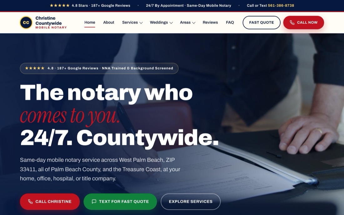Christine Countywide website